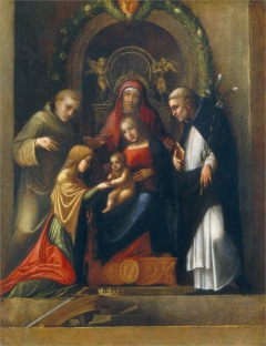 The Mystic Marriage of Saint Catherine by Antonio da Correggio