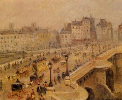 The Pont-Neuf, Mist (Second Series) by Camille Pissarro