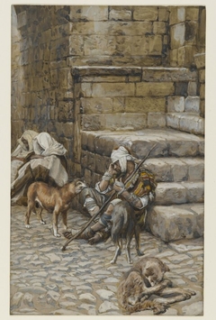 The Poor Lazarus at the Rich Man's Door by James Tissot