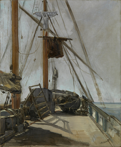 The ship's deck by Edouard Manet