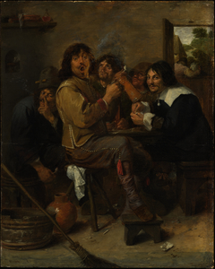 The Smokers by Adriaen Brouwer