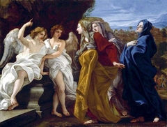 The Three Maries at the Empty Sepulchre by Giovanni Battista Gaulli