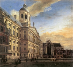 The Town Hall of Amsterdam by Jan van der Heyden