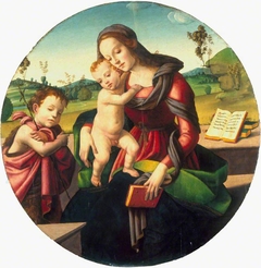 The Virgin and Child with the Infant Saint John the Baptist by Florentine School