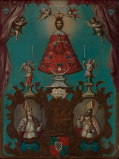 The Virgin of El Camino with St. Fermín and St. Saturnino by Nicolás Enríquez