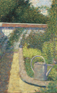 The Watering Can - Garden at Le Raincy by Georges Seurat