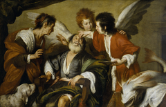 Tobias heals his Father by Bernardo Strozzi