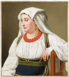 ’Una Ciociara’ – Portrait of a Roman Country Woman by Christoffer Wilhelm Eckersberg