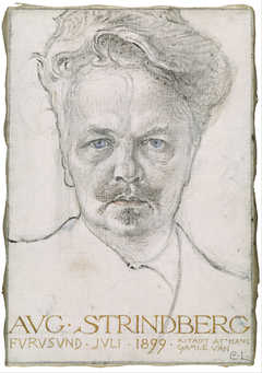 The author August Strindberg by Carl Larsson