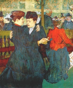 Deux femmes dansant au Moulin-Rouge by Henri de Toulouse-Lautrec