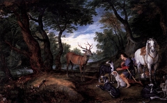 The Vision of Saint Hubert by Jan Brueghel the Elder