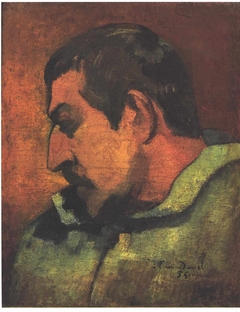 Selfportrait, dedicated to his friend Daniel by Paul Gauguin