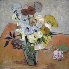 Roses and Anemones by Vincent van Gogh