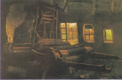 Weaver, in a room with three narrow windows by Vincent van Gogh