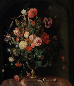 Vase of flowers by Hendrick Fromantiou