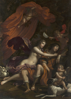 Venus and the Sleeping Adonis by Benedetto Gennari II