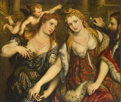 Venus, Flora, Mars and Cupid (Allegory) by Paris Bordone