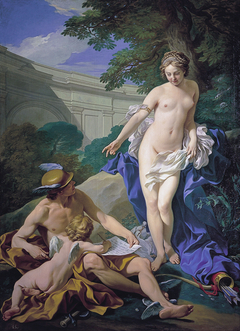 Venus, Mercurio y el Amor by Louis-Michel van Loo