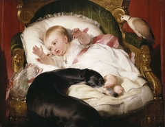 Victoria, Princess Royal, with Eos by Edwin Henry Landseer