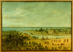 View of Chicago in 1837 by George Catlin