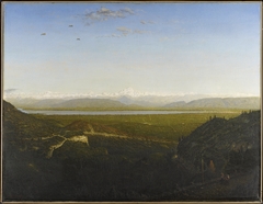 View of Mont Blanc, Seen from La Faucille by Théodore Rousseau