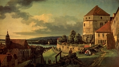 View of Pirna, from Sonnestein Castle by Bernardo Bellotto