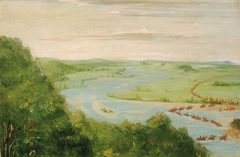 View of the Canadian River, Dragoons Crossing by George Catlin