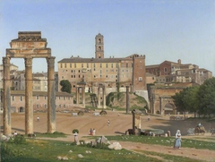 View of the Forum in Rome by Christoffer Wilhelm Eckersberg