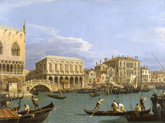 View of the Riva degli Schiavoni, Venice by Canaletto