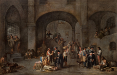 Visiting the prisoners by Cornelis de Wael