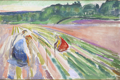 Weeding by Edvard Munch