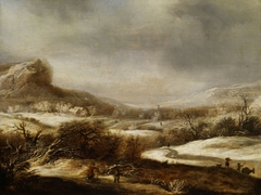 Winterlandschaft mit Figurenstaffage by Dirck van Santvoort