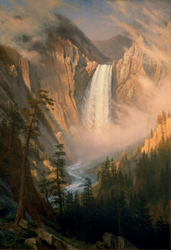 Yellowstone Falls by Albert Bierstadt