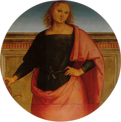 Young Saint with a Sword by Pietro Perugino